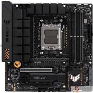 Материнская плата ASUS TUF GAMING B650M-PLUS WIFI (Socket AM5, mATX, 4xDDR5(128GB), DP/HDMI, 2xPCIe 4.0x16/1xPCIe 4.0, 1xLAN (2.5GbE), Wi-Fi 6i, BT 5.2, 4xSATA 6Gb/s, 2xM.2, 1xType-C, 3xUSB 3.2, 4xUSB 2.0)
