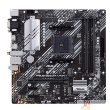 Материнская плата ASUS Prime B550M-A WiFi II B550 Socket AM4 4xDDR4, 4xSATA3, RAID, 2xM.2, 1xPCI-E16x, 6xUSB3.2, D-Sub, DVI-D, HDMI, WiFi, Glan, mATX
