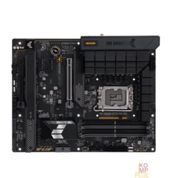 Материнская плата ASUS TUF GAMING H770-PRO WIFI (Socket 1700,  ATX, 4xDDR5(128GB), DP/HDMI, 1xPCIe 5.0x16/1xPCIe 4.0x16/2xPCIe 4.0, 1xLAN (2.5GbE), Wi-Fi, BT, 4xSATA 6Gb/s, 4xM.2, 1xType-C, 6xUSB 3.2)