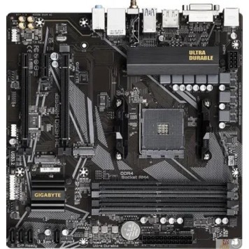 Материнская плата Gigabyte B550M DS3H AC {Soc-AM4 AMD B550 mATX}-1