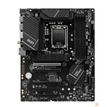 Материнская плата MSI PRO B760-P WIFI DDR4 {B760, LGA1700, 4DDR4, 5PCI-Ex16, 3M.2, 4SATA3.0, 3USB3.2 Gen2, 3USB3.2 , Gen1}