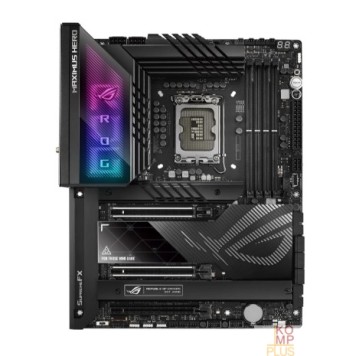 Материнская плата ASUS ROG MAXIMUS Z790 HERO (Socket 1700, ATX, 4xDDR5(192GB), HDMI, 2xPCIe 5.0x16/1xPCIe 4.0x16, 6xSATA 6Gb/s, 5xM.2, 2.5xLAN,WiFi 6E, BT 5.3, 2xType-С, 6xUSB 3.2 Gen2, 4xUSB 3.2 Gen1)