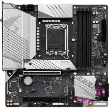 Материнская плата Gigabyte B760M AORUS ELITE AX {Soc-1700 Intel B760 4xDDR5 mATX AC`97 8ch(7.1) 2.5Gg RAID+HDMI+DP}