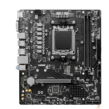 Материнская плата  MSI PRO A620M-E, SocketAM5, AMD A620, mATX, Ret