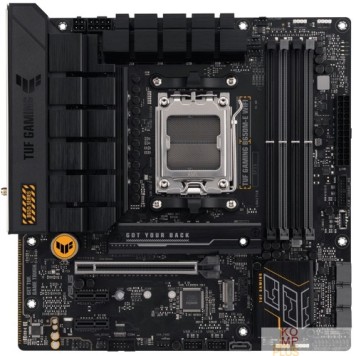 Материнская плата ASUS TUF GAMING B650M-E WIFI (Socket AM5, mATX, 4xDDR5(128GB), 4xDDR5(192GB), DP/HDMI, 2xPCIe 4.0x16/1xPCIe 4.0, 1xLAN (2.5GbE), Wi-Fi 6i, BT5.2, 4xSATA 6Gb/s, 3xM.2, 1xType-C, 4xUSB 3.2, 3xUSB 2.0)