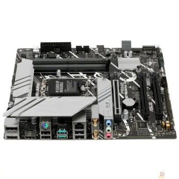 Материнская плата ASUS PRIME B760M-A WIFI (Socket 1700, mATX, 4xDDR5(128GB), 2xHDMI 2.1/DP, 3xPCIe 4.0x16, 1xLAN (2.5GbE), Wi-Fi, BT, 4xSATA 6Gb/s, 2xM.2, 2xUSB 3.2, 4xUSB 2.0, 1xPS/2)-1