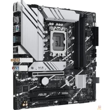 Материнская плата ASUS PRIME B760M-A WIFI (Socket 1700, mATX, 4xDDR5(128GB), 2xHDMI 2.1/DP, 3xPCIe 4.0x16, 1xLAN (2.5GbE), Wi-Fi, BT, 4xSATA 6Gb/s, 2xM.2, 2xUSB 3.2, 4xUSB 2.0, 1xPS/2)-2