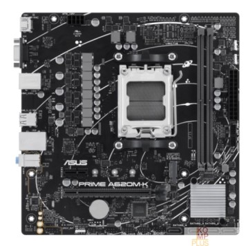 Материнская плата ASUS PRIME A620M-K (Socket AM5, mATX, 2xDDR5(96GB), VGA/HDMI, 1xPCIe 4.0x16/1xPCIe 3.0, 1xLAN, 4xSATA 6Gb/s, 1xM.2, 4xUSB 3.2, 2xUSB 2.0, 1xPS/2)