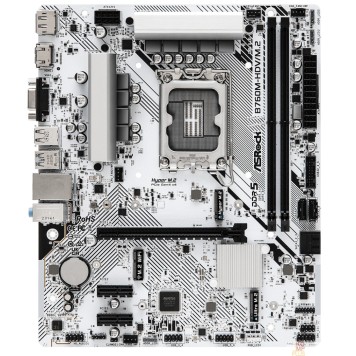 Материнская плата Asrock B760M-HDV/M.2 RTL { LGA1700, 2xDDR5, 4xSATA, RAID M.2 VGA HDMI DP mATX}