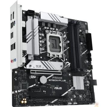 Материнская плата ASUS PRIME B760M-PLUS (Socket 1700, mATX, 4xDDR5(192GB), DP/HDMI 2.1, 2xPCIe 4.0x16/1xPCIe 4.0, 1xLAN (2.5GbE), 4xSATA 6Gb/s, 2xM.2, 2xUSB 3.2, 4xUSB 2.0, 1xPS/2)-1