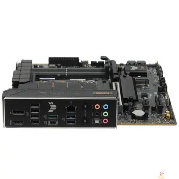 Материнская плата ASUS TUF GAMING B760M-PLUS WIFI II (Socket 1700, mATX, 4xDDR5(192GB),DP/HDMI, 1xPCIe 5.0x16/1xPCIe 4.0x4/1xPCIe 3.0, 1xLAN (2.5GbE), Wi-Fi, BT,4xSATA 6Gb/s, 3xM.2, 1xType-C, 3xUSB 3.2, 4xUSB 2.0)-1