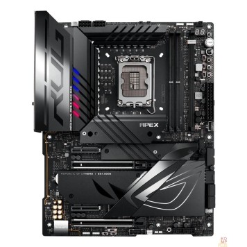 Материнская плата ASUS ROG MAXIMUS Z790 APEX ENCORE (Socket 1700, ATX, 2xDDR5(96GB), 2xPCIe 5.0x16/2xPCIe 4.0x4, 1xLAN (2.5GbE), Wi-Fi 7, BT, 4xSATA 6Gb/s, 5xM.2, 1xDIMM (2xM.2), 1xType-C, 9xUSB 3.2, 2xPS/2, ATX)