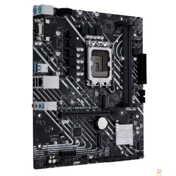 Материнская плата ASUS PRIME H610M-E D4-CSM (Socket 1700, mATX, 2xDDR4(64GB),  VGA/HDMI/DP, 1xPCIe 4.0x16/1xPCIe 3.0, 1xLAN, 4xSATA 6Gb/s, 2xM.2, 2xUSB 3.2, 2xUSB 2.0, 2xPS/2)-2