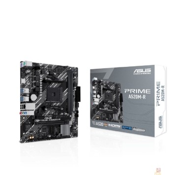 Материнская плата ASUS PRIME A520M-R (Socket AM4, mATX, 2xDDR4(64GB), HDMI 2.1, 1xPCIe 3.0x16/1xPCIe 3.0, 1xLAN, 4xSATA 6Gb/s, 1xM.2, 4xUSB 3.2, 2xUSB 2.0, 2xPS/2)