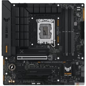 Материнская плата ASUS TUF GAMING B760M-PLUS (Socket 1700, mATX, 4xDDR5(192GB), DP/HDMI, 1xPCIe 5.0x16/1xPCIe 4.0x16/1xPCIe 4.0, 1xLAN (2.5GbE), 4xSATA 6Gb/s, 2xM.2, 1xType-C, 5xUSB 3.2, 2xUSB 2.0)