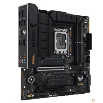Материнская плата ASUS TUF GAMING B760M-PLUS (Socket 1700, mATX, 4xDDR5(192GB), DP/HDMI, 1xPCIe 5.0x16/1xPCIe 4.0x16/1xPCIe 4.0, 1xLAN (2.5GbE), 4xSATA 6Gb/s, 2xM.2, 1xType-C, 5xUSB 3.2, 2xUSB 2.0)-1