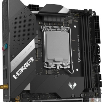 Материнская плата MAXSUN MS-iCraft Z790ITX WIFI (Socket 1700, mini-ITX, 2*DDR5,  HDMI+DP, 4*SATA3, 2*M.2, 1xPCI-E x16 , 4*USB 2.0,  4* USB 3.2 Gen1, 1* Type-C, LAN 1*2.5G, Bluetooth, Wi-Fi 802.11ax, RTL)-2