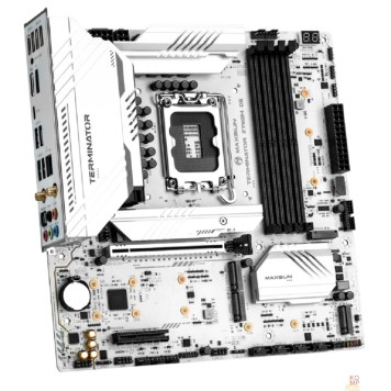 Материнская плата MAXSUN MS-Terminator Z790M D5 ICE (Socket 1700, mATX, 4*DDR5, HDMI/DP, 4*SATA3, 5*M.2, 1xPCIEx16/1xPCIEx4, 4*USB 2.0, 4*USB 3.2 Gen1 , 1*Type-C, LAN 1*2.5G, 1*S/PDIF,  Bluetooth,  Wi-Fi 802.11ax, RTL)-2