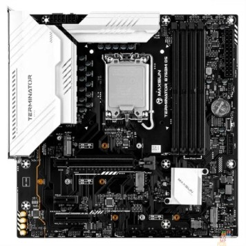 Материнская плата MAXSUN MS-Terminator B760M D5 WiFi (Socket 1700, mATX, 4*DDR5, HDMI+DP, 4xSATA3, 3*M.2,xPCI-E x16 /1xPCI-E x1, 6*USB 2.0,  2 * USB 3.2 Gen1, LAN 1*2.5G, Bluetooth, Wi-Fi 802.11ax, RTL)-1