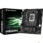 Материнская плата MAXSUN MS-Challenger H610M (Socket 1700, mATX, 2*DDR4, VGA+ HDMI+DP, 3*SATA3, 1*M.2, 1*PCIEx16/1*PCIEx1, 4*USB2.0, 2*USB 3.2 Gen1, LAN 1*1G, RTL)