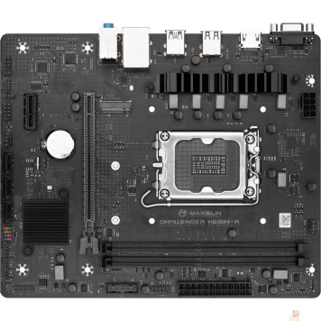 Материнская плата MAXSUN MS-Challenger H610M-R (Socket 1700, mATX, 2*DDR4, VGA+HDMI, 3*SATA3, 1*M.2, 1*PCIEx16/1*PCIEx1, 4*USB 2.0, 2*USB 3.2 Gen1, LAN 1*1G, RTL)-1