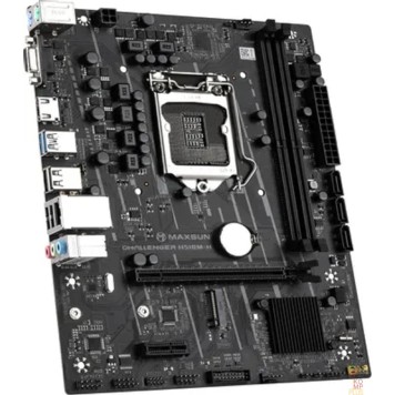 Материнская плата MAXSUN MS-Challenger H510M-H (Socket 1200, mATX, H470, 2*DDR4, VGA+HDMI, 3*SATA3, 1*M.2, 1*PCIEx16/1*PCIEx1, 6*USB 2.0, 2*USB 3.2 Gen1, LAN 1*1G, RTL)-1
