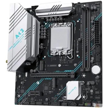 Материнская плата MAXSUN MS-B760M Gaming WIFI ACE (Socket 1700, mATX, 2*DDR5, VGA+ HDMI, 3*SATA3, 2*M.2, 1xPCI-E x16 /1xPCI-E x4, 2*USB 2.0, 4*USB 3.2 GEN1, LAN 1*1G,  Bluetooth,  Wi-Fi 802.11ax, RTL)-2