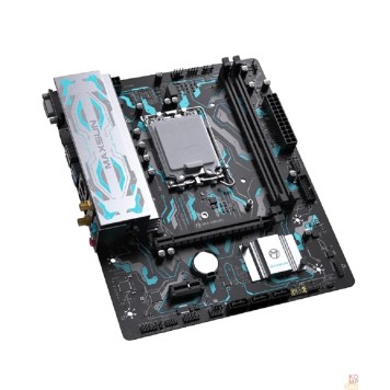Материнская плата MAXSUN MS-B760M GAMING WIFI GANK V2 (Socket 1700, mATX, 2*DDR5, VGA+HDMI, 3*SATA3, 1*M.2, 1xPCI-E x16 /1xPCI-E x4, 4*USB 2.0, 2*USB 3.2 GEN 2, LAN 1*1G,  Bluetooth,  Wi-Fi 802.11ax, RTL)-2