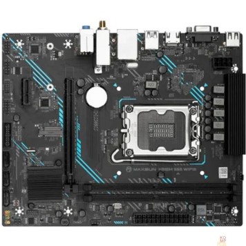 Материнская плата MAXSUN MS-H610M 666 WIFI6 D5 (Socket 1700, mATX, 2*DDR5, VGA/HDMI, 4*SATA3, 1*M.2, 1*PCIEx16/1*PCIEx1, 4*USB2.0, 2*USB 3.2 Gen1, LAN 1*1G, Bluetooth,  Wi-Fi 802.11ax, RTL)-2
