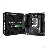 Материнская плата MAXSUN MS-Challenger B760ITX D5 (Socket 1700, mini-ITX, 2*DDR5, 2*HDMI/2*DP, 4*SATA3,  2*M.2, 1xPCI-E x16,  4*USB 2.0,  2 x USB 3.2 Gen1, LAN 1*1G/1*2.5G,  RTL)