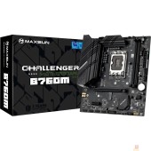 Материнская плата MAXSUN MS-Challenger B760M (Socket 1700, mATX, 2*DDR4, VGA+ HDMI, 3*SATA3, 2*M.2, 1xPCI-E x16 /1xPCI-E x1, 2*USB 2.0, 4*USB 3.2 Gen1 , LAN 1*1G,  RTL)