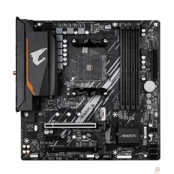 Материнская плата Gigabyte B550M AORUS ELITE AX {Soc-AM4 AMD B550 4xDDR4 mATX AC`97 8ch(7.1) GbLAN RA}