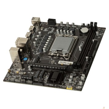 Материнская плата CBR H610 { Chipset H610, Socket 1700, 2*DDR4, mATX, DP+2*HDMI, 1*PCIEx16,1*PCIEx1,2*M.2(NVME,SATA), 3*SATA3, 4*USB 2.0 + 2*USB3.0, LAN 1Gb}-2
