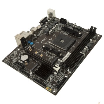 Материнская плата CBR A320 { Chipset A320, Socket AM4, 2*DDR4, mATX, VGA+HDMI, 1*PCIEx16,1*PCIEx1, 1*M.2(NVME), 4*SATA3, 2*USB2.0 + 4*USB3.0, LAN 1Gb}-2