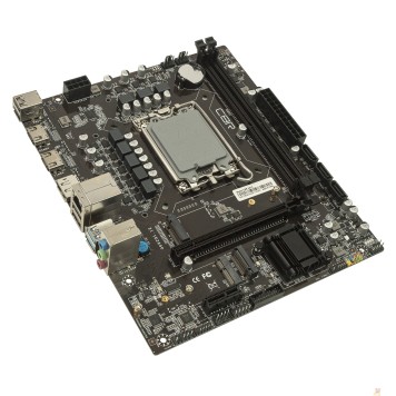 Материнская плата CBR H610 OEM { Chipset H610, Socket 1700, 2*DDR4, mATX, DP+2*HDMI, 1*PCIEx16,1*PCIEx1,2*M.2(NVME,SATA), 3*SATA3, 4*USB 2.0 + 2*USB3.0, LAN 1Gb} БЕЗ УПАКОВКИ (20ШТ В КОРОБЕ)-1