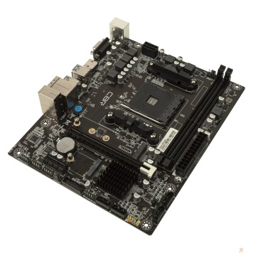 Материнская плата CBR A320 OEM { Chipset A320, Socket AM4, 2*DDR4, mATX, VGA+HDMI, 1*PCIEx16,1*PCIEx1, 1*M.2(NVME), 4*SATA3, 2*USB2.0 + 4*USB3.0, LAN 1Gb} БЕЗ УПАКОВКИ (20ШТ В КОРОБЕ)-2