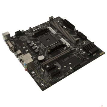 Материнская плата CBR B450 OEM { Chipset B450, Socket AM4, 2*DDR4, mATX, VGA+HDMI, 1*PCIEx16,1*PCIEx1,1*M.2(NVME & SATA), 4*SATA3, 2*USB2.0 + 2*USB3.0, LAN 1Gb} БЕЗ УПАКОВКИ (10ШТ В КОРОБЕ)-1