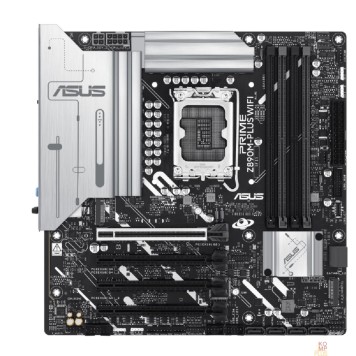 Материнская плата ASUS PRIME Z890M-PLUS WIFI (Socket 1851, mATX, 4xDDR5(192GB), DP/HDMI, 1xPCIe 5.0x16/3xPCIe 4.0x16/1xLAN (2.5GbE), Wi-Fi, BT, 6xSATA 6Gb/s, 3xM.2, 1xType-C, 7xUSB 3.2)