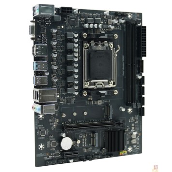 Материнская плата AFOX B650D5-MA-V2 (Socket AM5, mATX, 2*DDR5(64Gb), VGA+ HDMI+DP, 4*SATA3, 1*M.2, 1*PCIEx16/1*PCIEx1,  5*USB 2.0, 2*USB 3.0, 1 x PS/2,  LAN 1*1G, RTL)-1