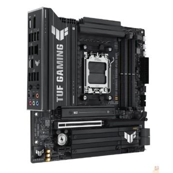 Материнская плата ASUS TUF GAMING B850M-PLUS WIFI (Socket AM5, mATX, 4xDDR5(256GB), HDMI 2.1/DP, 1xPCIe 5.0x16/1xPCIe 4.0x1, 1xLAN (2.5GbE), Wi-Fi, BT, 4xSATA 6Gb/s, 3xM.2, 1xType-C, 7xUSB 3.2, 4xUSB 2.0)-1