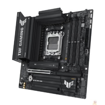 Материнская плата ASUS TUF GAMING B850M-PLUS WIFI (Socket AM5, mATX, 4xDDR5(256GB), HDMI 2.1/DP, 1xPCIe 5.0x16/1xPCIe 4.0x1, 1xLAN (2.5GbE), Wi-Fi, BT, 4xSATA 6Gb/s, 3xM.2, 1xType-C, 7xUSB 3.2, 4xUSB 2.0)-2