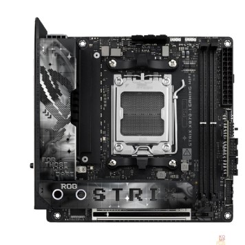 Материнская плата ASUS ROG STRIX X870-I GAMING WIFI (Socket AM5, ATX, 4xDDR5(192GB), HDMI, 1xPCIe5.0x16/2xPCIe 4.0x16/1xLAN (2.5GbE), WiFi7, 2xSATA 6Gb/s, 4xM.2, 2xUSB4, 2xType-C,4xUSB 3.2, 3xUSB 2.0)