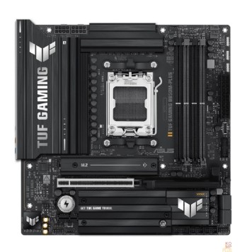 Материнская плата ASUS TUF GAMING B850M-PLUS (Socket AM5, mATX, 4xDDR5(256GB), DP/HDMI, 1xPCIe 5.0x16/1xPCIe 4.0x1, 1xLAN (2.5GbE), 4xSATA 6Gb/s, 3xM.2, 1xType-C, 7xUSB 3.2, 4xUSB 2.0)