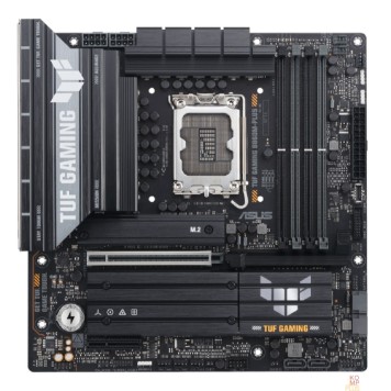 Материнская плата ASUS TUF GAMING B860M-PLUS (Socket 1851, ATX, 4xDDR5(256GB), DP/HDMI/1 x Type-С supports DP, 1xPCIe 5.0x16/1xPCIe 4.0x1, 1xLAN(2.5GbE), 4xSATA 6Gb/s, 3xM.2,1xType-C, 5xUSB 3.2, 2xUSB 2.0)