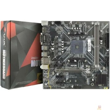Материнская плата AFOX B450D4-MA5-V2 (Socket AM4, mATX, 2*DDR4(32Gb), VGA+ HDMI, 4*SATA3, 1*M.2, 1*PCIEx16/1*PCIEx1, 2*USB 2.0, 2*USB 3.0,  2 x PS/2, LAN 1*1G) RTL