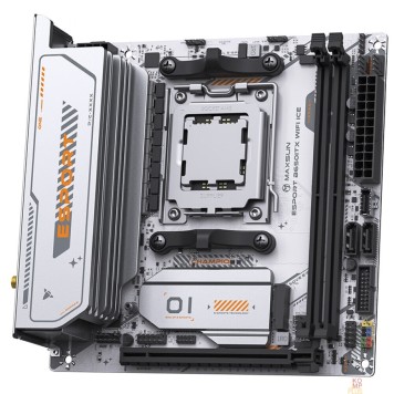 Материнская плата MAXSUN MS-eSport B650ITX WIFI ICE (Socket AM5, mini-ITX, 2*DDR5(96Gb), DP/HDMI,  2*SATA3, 2*M.2,  1*PCIEx16, 4*USB2.0, 2*USB 3.0,  LAN 1*2,5G, Bluetooth5.2,  Wi-Fi 802.11ax, RTL)-2
