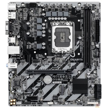 Материнская плата Gigabyte H810M S2H {Socket 1851, Intel®H810, 2xDDR5-6400, mATX D-SUB+HDMI+DP, 1xPCI-Ex16, 1xPCI-Ex1, 4xSATA3(RAID 0/1/5/10), 1xM.2, 8Ch Audio, GLan, (5+2)xUSB2.0, (1+2)xUSB3.2, (0+1)xUSB Type-C}