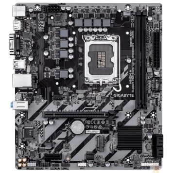 Материнская плата Gigabyte H810M H {Socket 1851, Intel®H810, 2xDDR5-6400, D-SUB+HDMI, 1xPCI-Ex16, 1xPCI-Ex1, 4xSATA3(RAID 0/1/5/10), 1xM.2, 8Ch Audio, GLan, (5+2)xUSB2.0, (1+2)xUSB3.2, (0+1)xUSB Type-C™, mATX}