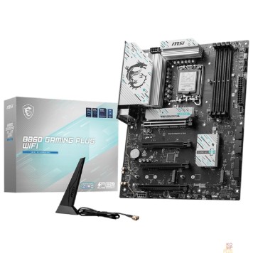 Материнская плата Материнская плата MSI B860M GAMING PLUS WIFI Soc-1851 Intel B860 4xDDR5 mATX AC`97 8ch(7.1) 5Gigabit RAID+HDMI+DP