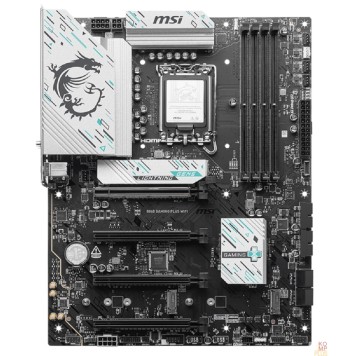Материнская плата Материнская плата MSI B860M GAMING PLUS WIFI Soc-1851 Intel B860 4xDDR5 mATX AC`97 8ch(7.1) 5Gigabit RAID+HDMI+DP-1